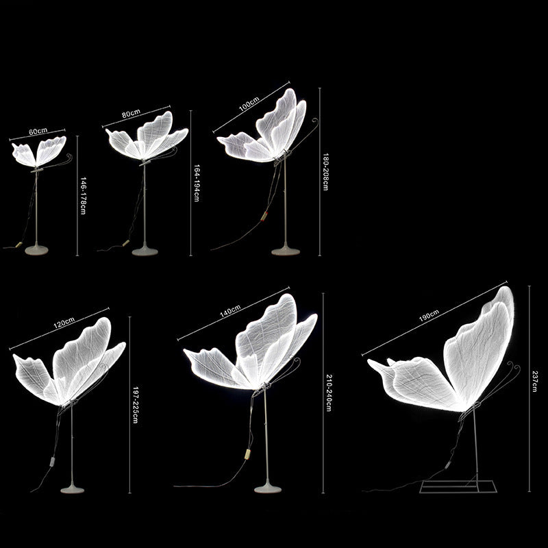 White Gold Butterfly Wedding Decorations Light Hanging Large Lighted Butterfly Lighting Wedding Background