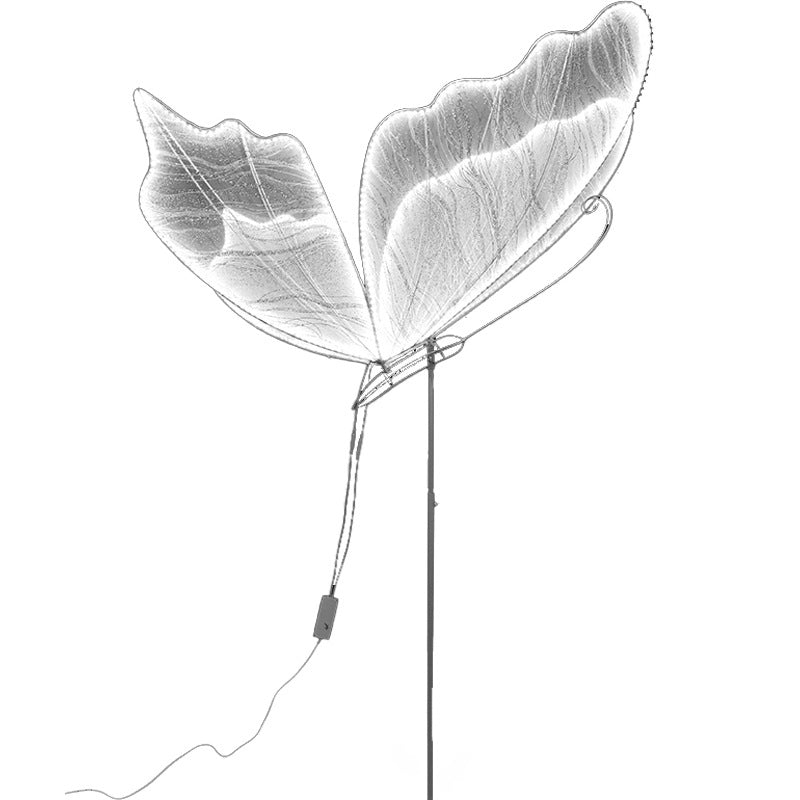 White Gold Butterfly Wedding Decorations Light Hanging Large Lighted Butterfly Lighting Wedding Background