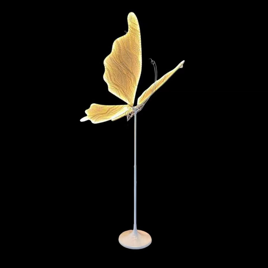 White Gold Butterfly Wedding Decorations Light Hanging Large Lighted Butterfly Lighting Wedding Background